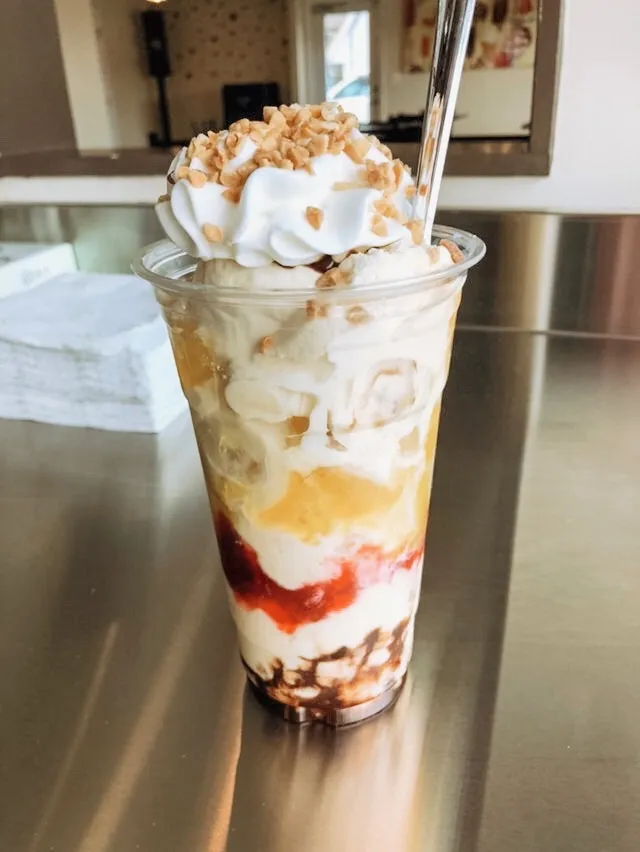 Upside Down Banana Split